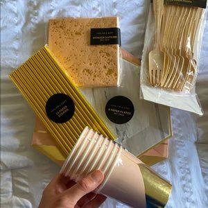 Party tableware (birthday, bridal, brunch)